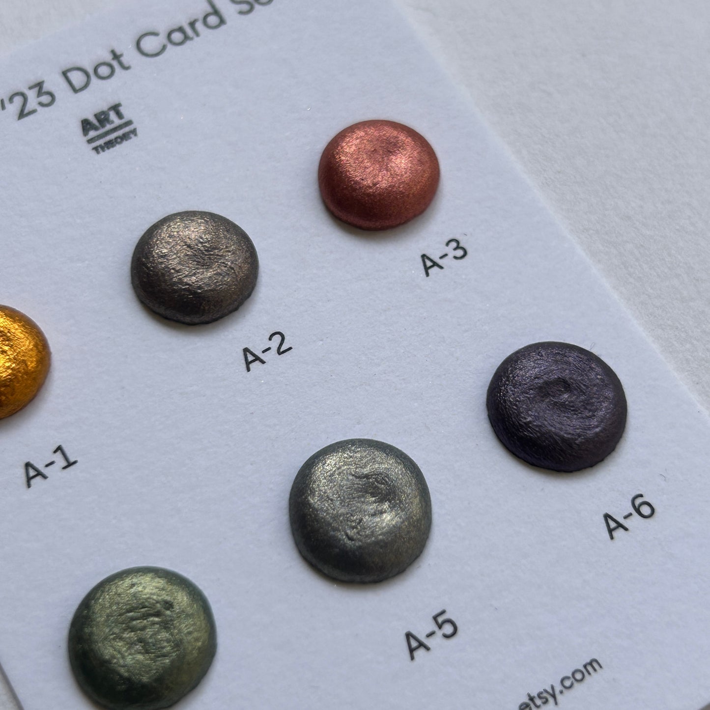 Autumn 2023 watercolor dot card set