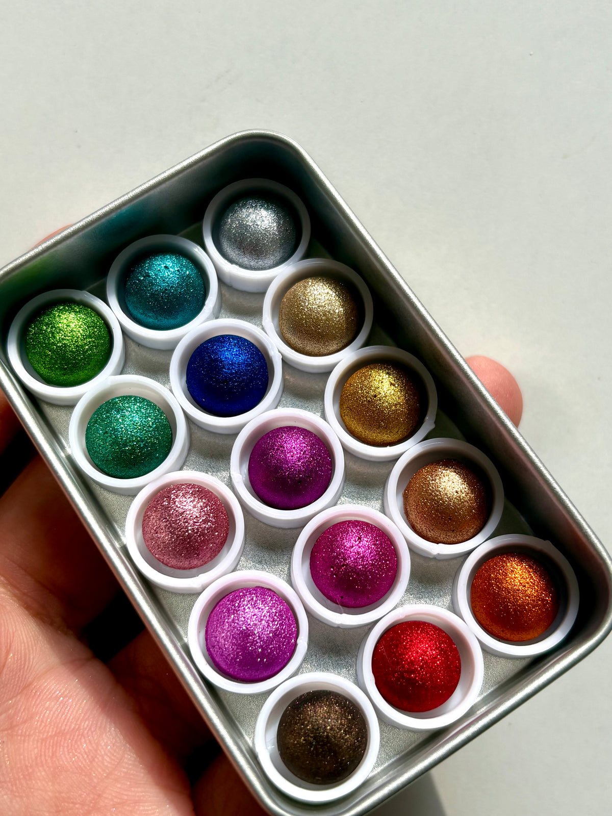 Pear chrome watercolor set