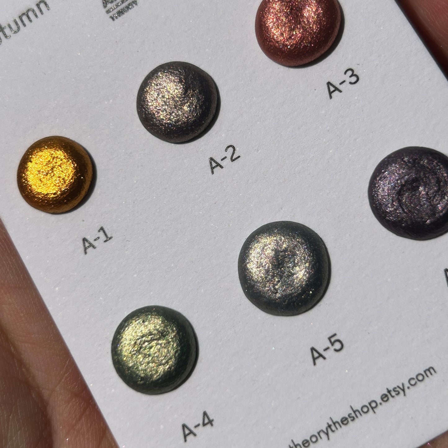 Autumn 2023 watercolor dot card set