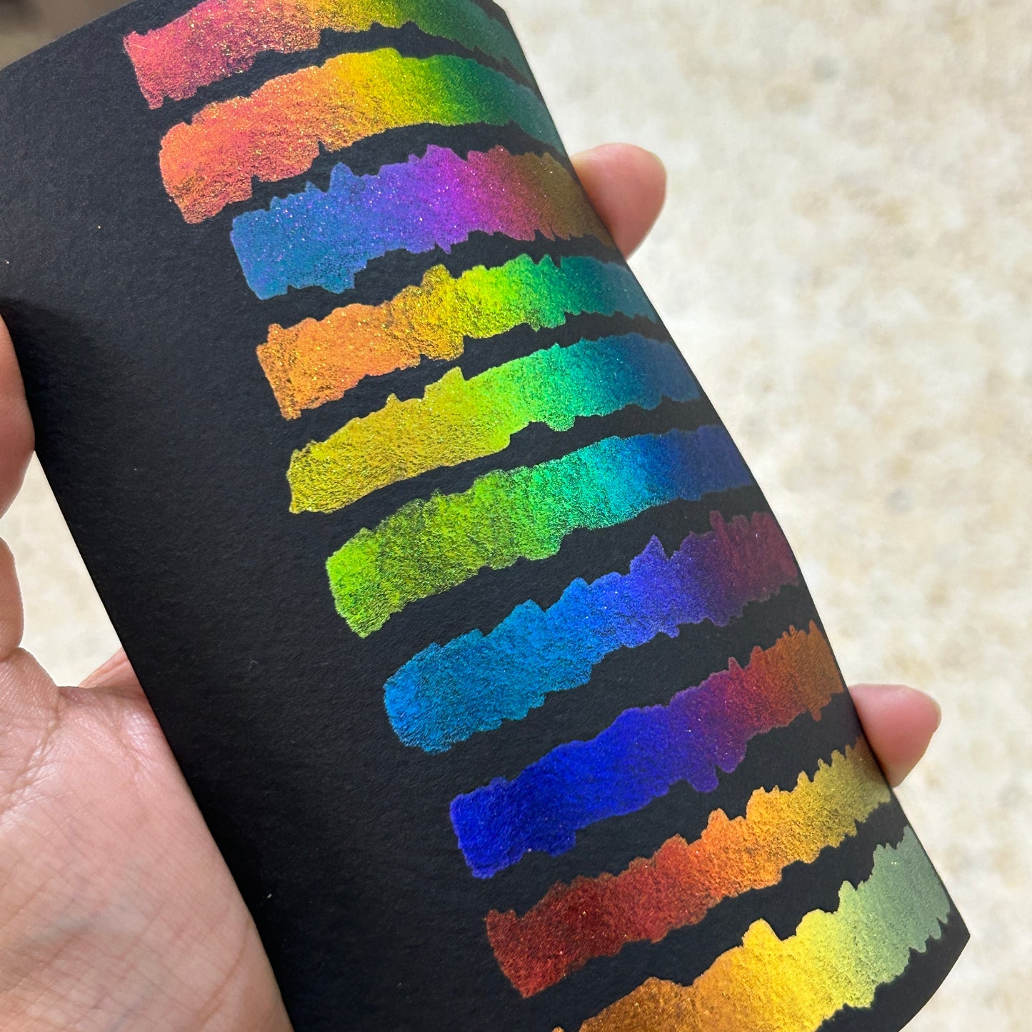 Bold series mini pans set of 12 colorshifting watercolour paint