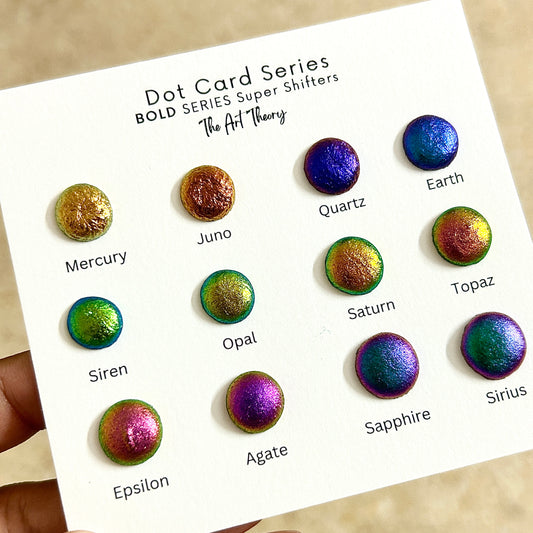 Bold series dot card super color shifting watercolors