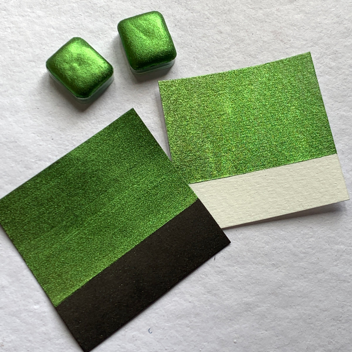 Mahana half pan chrome shimmer watercolor