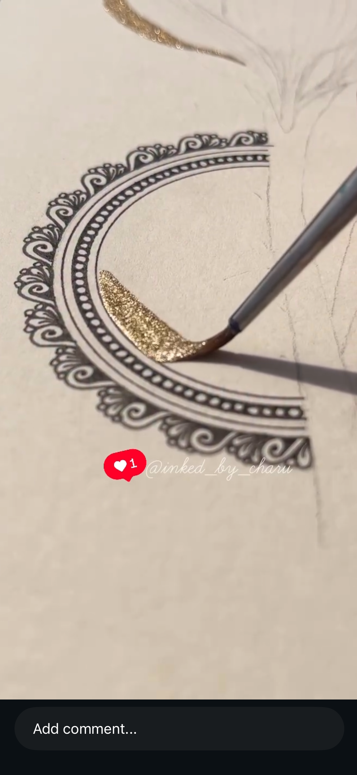 Champagne half pan- super sparkle shimmer watercolor paint