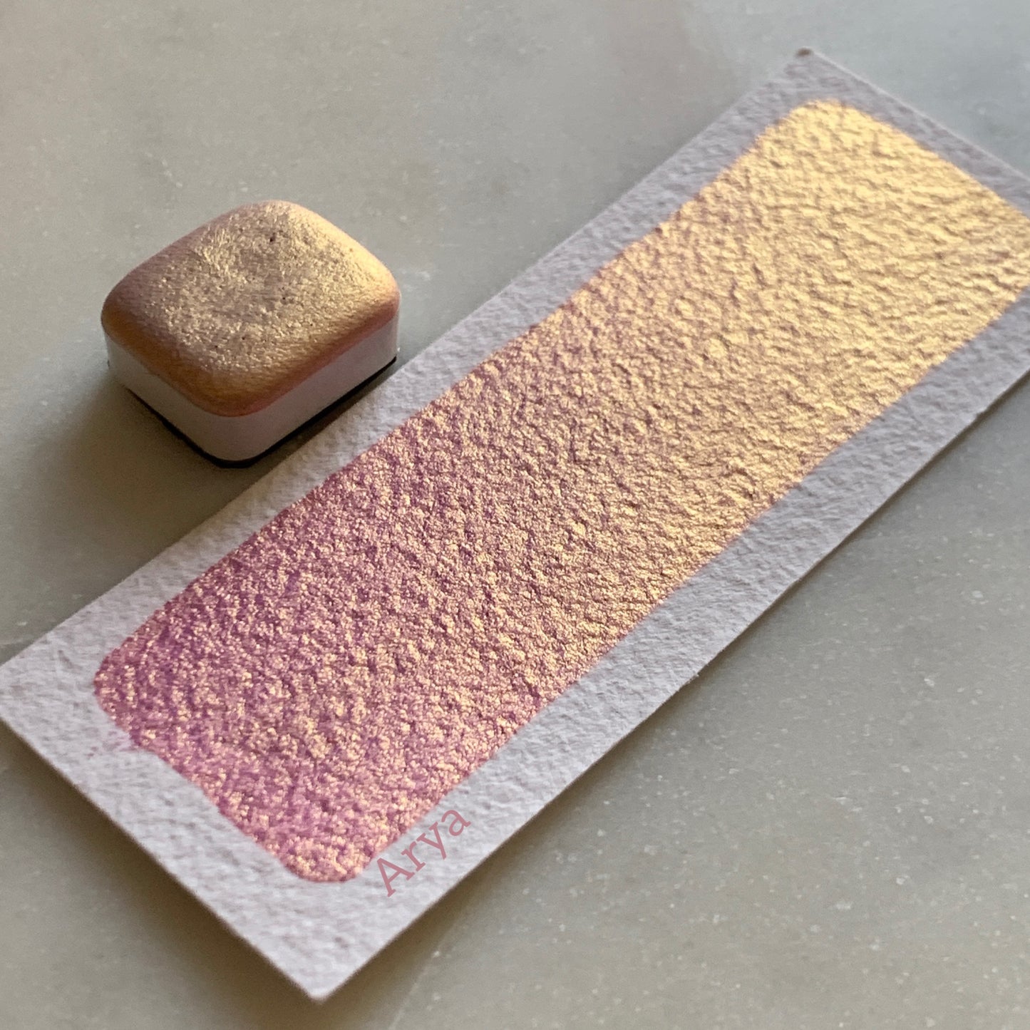 Arya quarter pan Shimmer watercolor