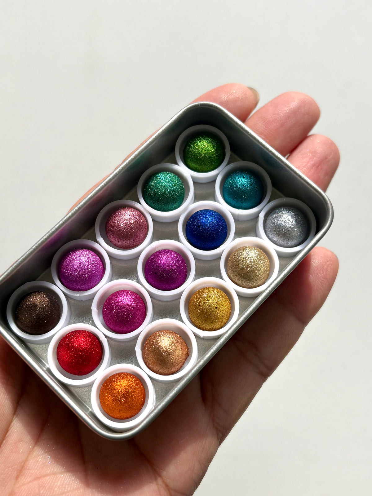 Pear chrome watercolor set